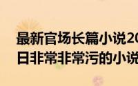 最新官场长篇小说2024年（2024年06月15日非常非常污的小说）