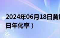 2024年06月18日黄历（2024年06月17日七日年化率）