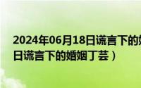 2024年06月18日谎言下的婚姻丁芸如何（2024年06月18日谎言下的婚姻丁芸）