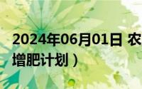 2024年06月01日 农历是（2024年06月22日增肥计划）