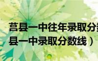 莒县一中往年录取分数（2024年06月22日莒县一中录取分数线）