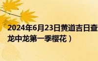 2024年6月23日黄道吉日查询最新（2024年06月23日高校龙中龙第一季樱花）