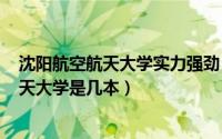 沈阳航空航天大学实力强劲（2024年06月25日沈阳航空航天大学是几本）