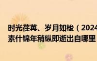 时光荏苒、岁月如梭（2024年07月02日时光荏苒岁月如梭素什锦年稍纵即逝出自哪里）