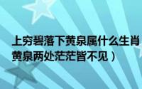 上穷碧落下黄泉属什么生肖（2024年07月02日上穷碧落下黄泉两处茫茫皆不见）