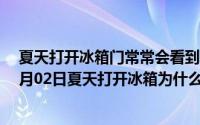 夏天打开冰箱门常常会看到白气这是因为什么（2024年07月02日夏天打开冰箱为什么会看到一股白雾）