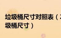 垃圾桶尺寸对照表（2024年07月03日240l垃圾桶尺寸）