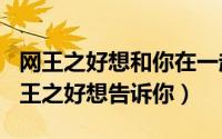 网王之好想和你在一起（2024年07月06日网王之好想告诉你）