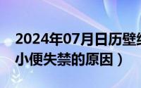 2024年07月日历壁纸（2024年07月06日大小便失禁的原因）