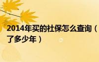 2014年买的社保怎么查询（2024年07月06日怎样查社保交了多少年）