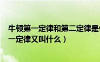 牛顿第一定律和第二定律是什么（2024年07月06日牛顿第一定律又叫什么）