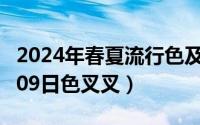 2024年春夏流行色及流行面料（2024年07月09日色叉叉）