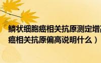 鳞状细胞癌相关抗原测定增高（2024年07月13日鳞状细胞癌相关抗原偏高说明什么）