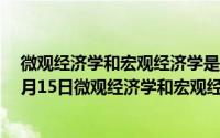 微观经济学和宏观经济学是相互补充的对不对（2024年07月15日微观经济学和宏观经济学是相互补充的）