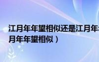 江月年年望相似还是江月年年只相似（2024年07月17日江月年年望相似）