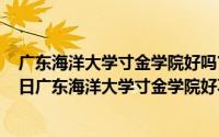 广东海洋大学寸金学院好吗?环境怎么样?（2024年07月19日广东海洋大学寸金学院好不好）