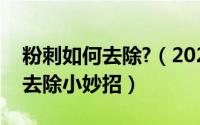 粉刺如何去除?（2024年07月23日粉刺怎么去除小妙招）