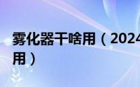 雾化器干啥用（2024年07月23日雾化器的作用）