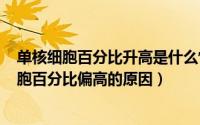 单核细胞百分比升高是什么情况（2024年07月24日单核细胞百分比偏高的原因）