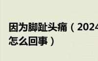 因为脚趾头痛（2024年07月25日脚趾头疼是怎么回事）