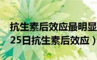 抗生素后效应最明显的抗生素（2024年07月25日抗生素后效应）