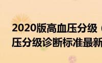 2020版高血压分级（2024年07月25日高血压分级诊断标准最新）