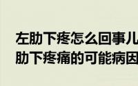 左肋下疼怎么回事儿?（2024年07月26日左肋下疼痛的可能病因）