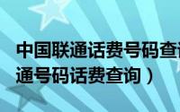 中国联通话费号码查询（2024年07月29日联通号码话费查询）