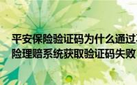 平安保险验证码为什么通过不了（2024年07月30日平安产险理赔系统获取验证码失败）