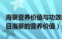 海葵营养价值与功效胆固醇（2024年08月01日海葵的营养价值）