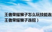 王者荣耀猴子怎么玩技能连招技巧解说（2024年08月07日王者荣耀猴子连招）