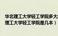 华北理工大学轻工学院多大航拍图（2024年08月10日华北理工大学轻工学院是几本）