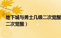 地下城与勇士几级二次觉醒（2024年08月11日dnf多少级二次觉醒）