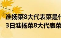 淮扬菜8大代表菜是什么口味（2024年08月13日淮扬菜8大代表菜）