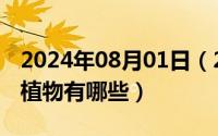 2024年08月01日（2024年08月16日单子叶植物有哪些）