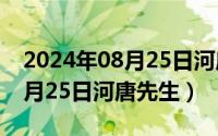 2024年08月25日河唐先生是谁（2024年08月25日河唐先生）