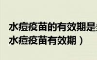 水痘疫苗的有效期是多长（2024年08月28日水痘疫苗有效期）