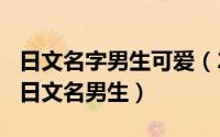 日文名字男生可爱（2024年08月29日好听的日文名男生）