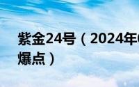 紫金24号（2024年09月06日紫金镔铁棍易爆点）