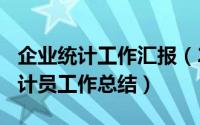 企业统计工作汇报（2024年09月06日企业统计员工作总结）