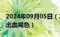 2024年09月05日（2024年09月09日非经期出血褐色）