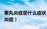 睾丸炎症是什么症状（2024年09月09日睾丸炎症）