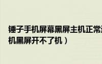 锤子手机屏幕黑屏主机正常运行（2024年09月12日锤子手机黑屏开不了机）