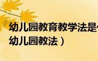 幼儿园教育教学法是什么（2024年09月17日幼儿园教法）