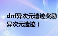 dnf异次元遗迹奖励（2024年09月23日dnf异次元遗迹）