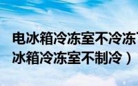 电冰箱冷冻室不冷冻了（2024年09月23日电冰箱冷冻室不制冷）