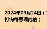 2024年09月24日（2024年09月30日方框内打钩符号现成的）