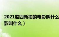 2021赵四新拍的电影叫什么（2024年10月01日赵四最新电影叫什么）