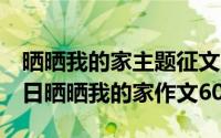 晒晒我的家主题征文500字（2024年10月03日晒晒我的家作文600）