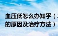 血压低怎么办知乎（2024年10月04日血压低的原因及治疗方法）